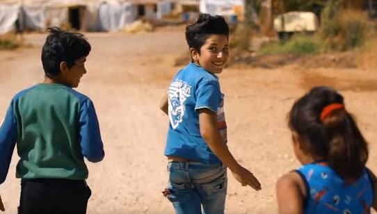 Boy Fadi running in refugeecamp_Shield_War Child Lebanon_191108